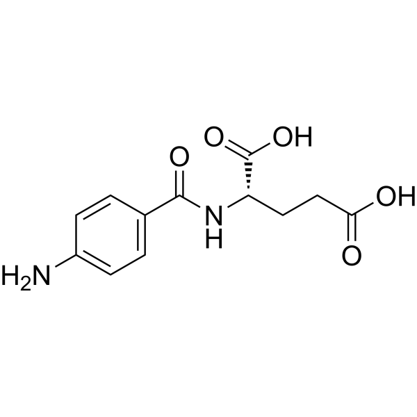 (4-Aminobenzoyl)-L-glutamic acid Chemical Structure