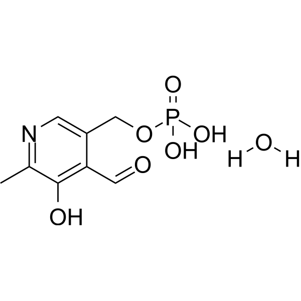 Pyridoxal 5'-​phosphate monohydrate Chemical Structure