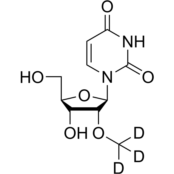 2′-O-Methyluridine-d<sub>3</sub> Chemical Structure