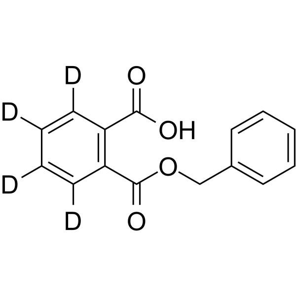 Monobenzyl phthalate-d<sub>4</sub> Chemical Structure