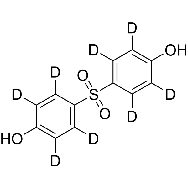 4,4'-Sulfonyldiphenol-d<sub>8</sub> Chemical Structure