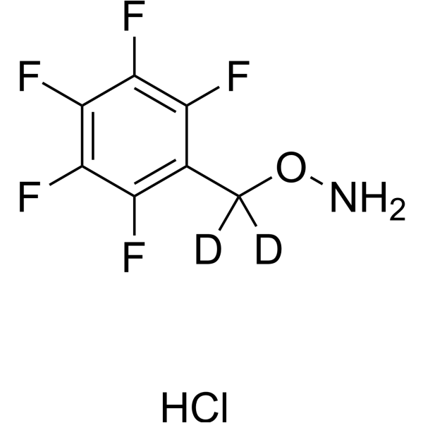 O-((Perfluorophenyl)methyl)hydroxylamine-d<sub>2</sub> hydrochloride Chemical Structure