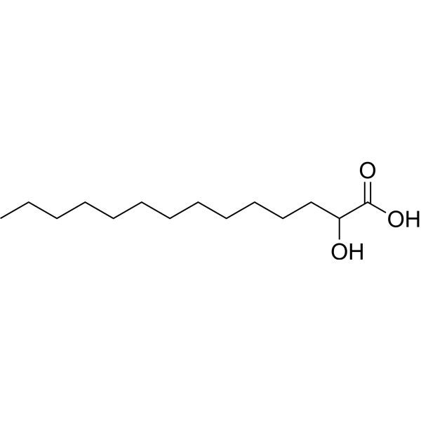 2-Hydroxytetradecanoic acid Chemical Structure
