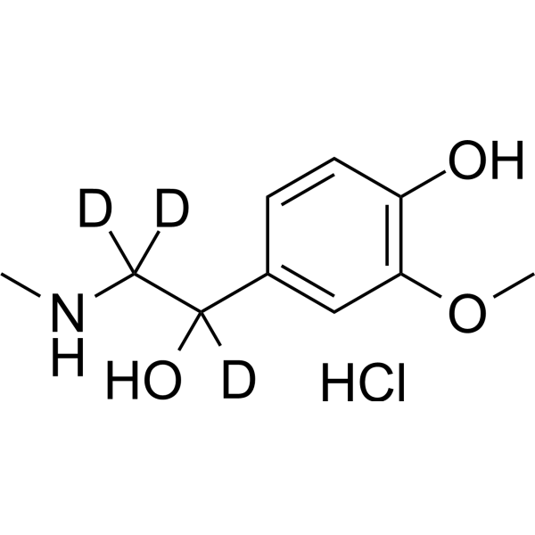 DL-<em>Metanephrine</em> hydrochloride (a,b,b-d3, 98%)