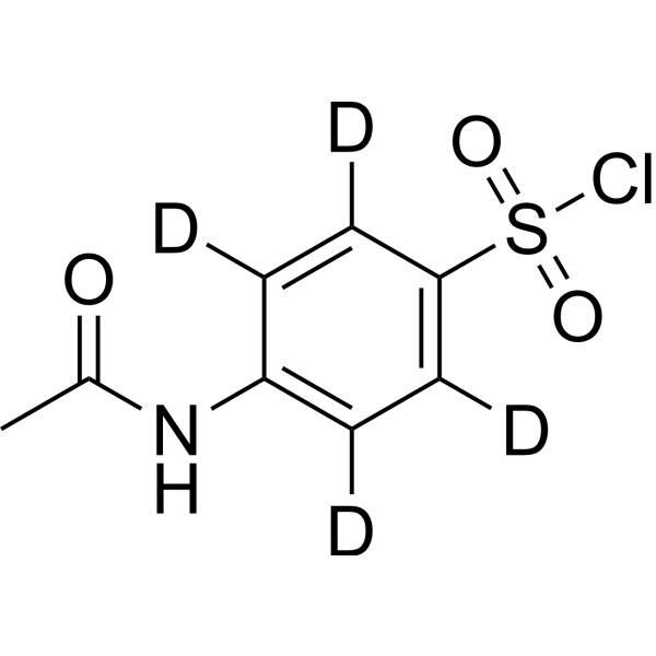 4-Acetamidobenzene-1-sulfonyl chloride d<sub>4</sub> Chemical Structure