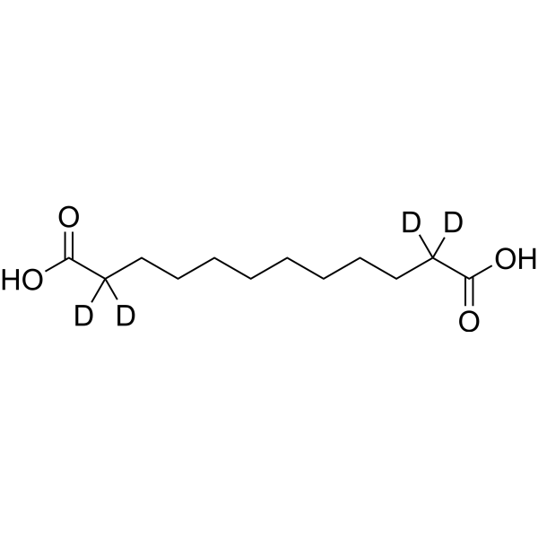 Dodecanedioic acid-d<sub>4</sub> Chemical Structure