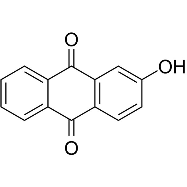 2-Hydroxyanthraquinone Chemical Structure