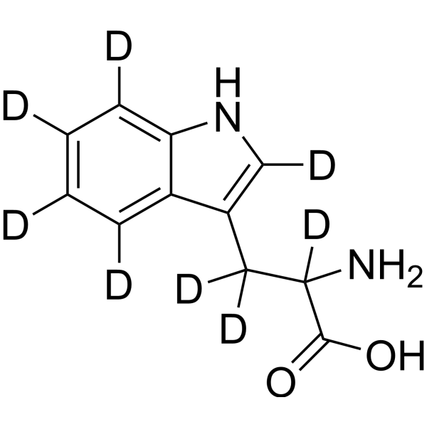 DL-Tryptophan-d<sub>8</sub> Chemical Structure