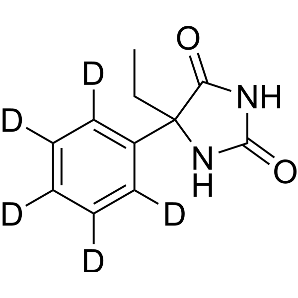 5-Ethyl-5-phenylimidazolidine-2,4-dione-d<sub>5</sub> Chemical Structure