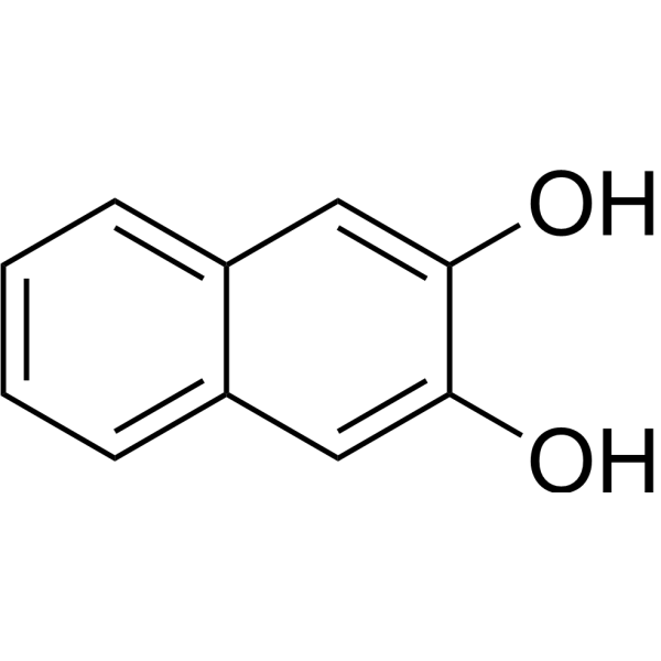 2,3-Dihydroxynaphthalene Chemical Structure