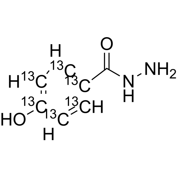 4-Hydroxybenzohydrazide-13C6 Chemical Structure