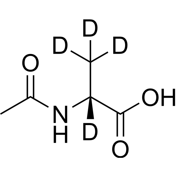 Ac-D-Ala-OH-d<sub>4</sub> Chemical Structure