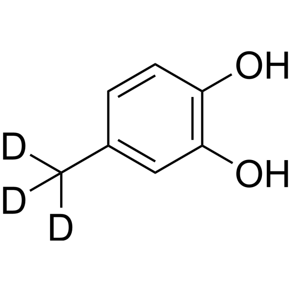 4-Methylcatechol-d<sub>3</sub> Chemical Structure