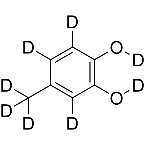 4-Methylcatechol-d<sub>8</sub> Chemical Structure