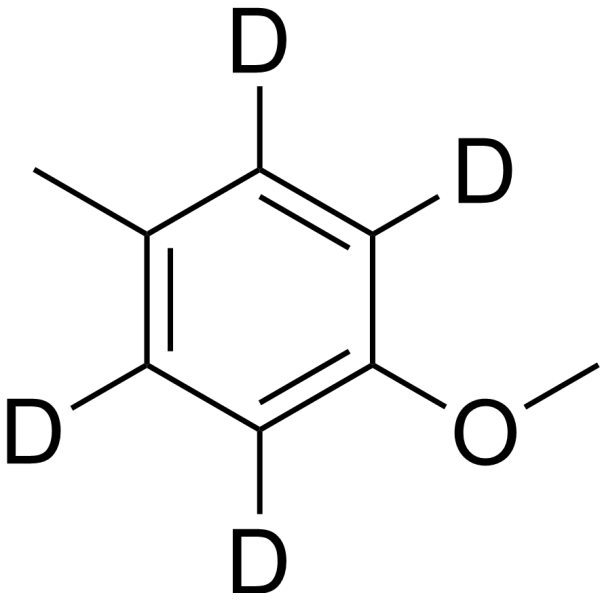 4-Methylanisole-d<sub>4</sub> Chemical Structure