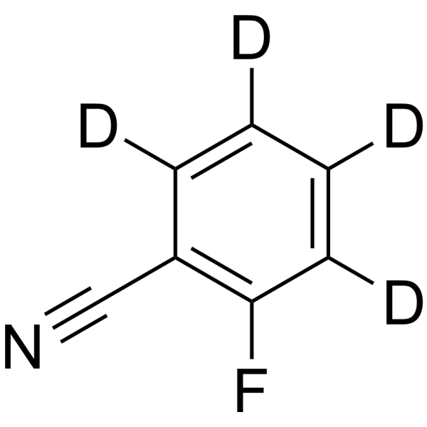 2-Fluorobenzonitrile-d<sub>4</sub> Chemical Structure
