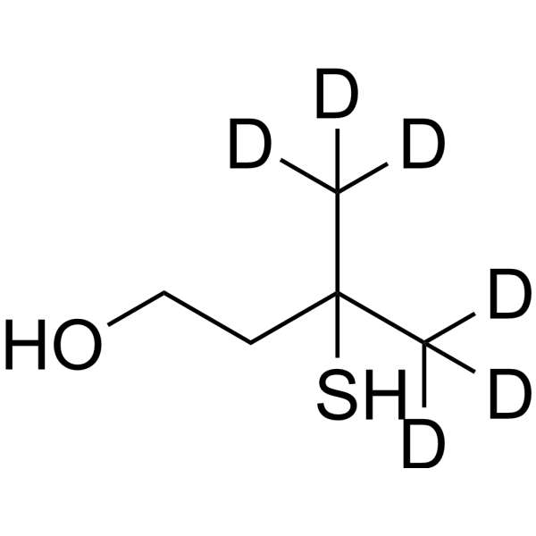 3-Mercapto-3-methylbutan-1-ol-d6 Chemical Structure