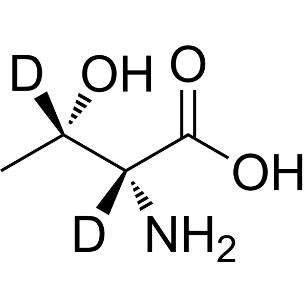 D-Threonine-d<sub>2</sub> Chemical Structure