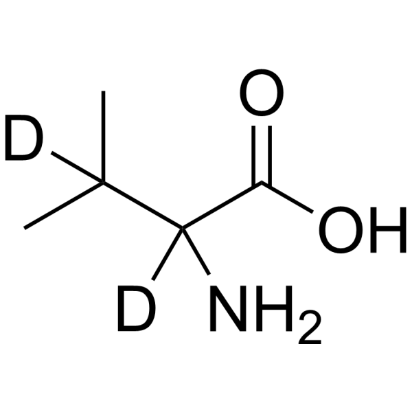 DL-Valine-d<sub>2</sub> Chemical Structure