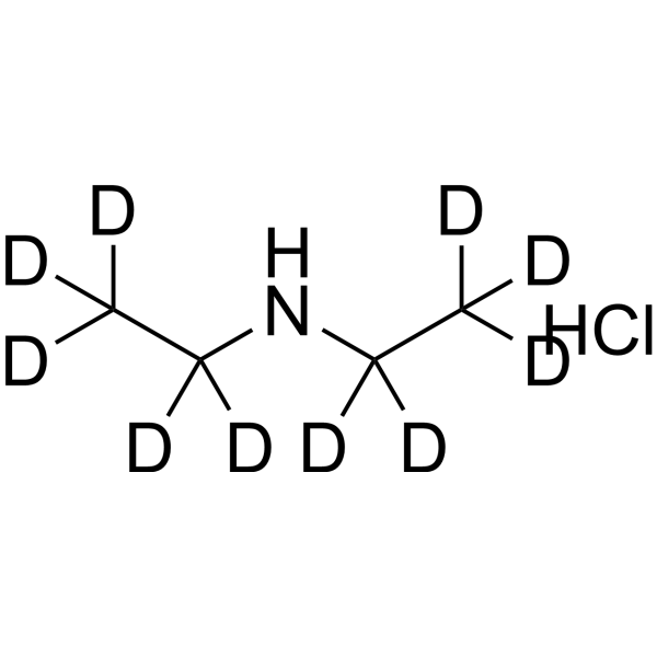 Diethyl-amine-d<sub>10</sub> Hydrochloride Chemical Structure