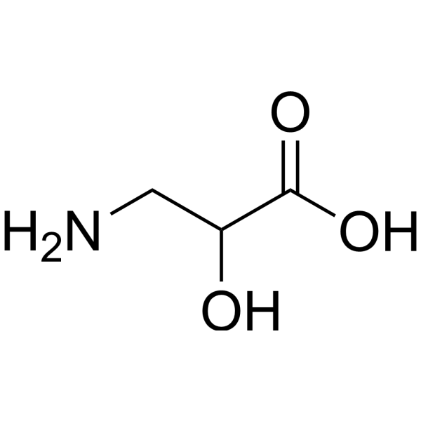 3-Amino-2-hydroxypropanoic acid Chemical Structure
