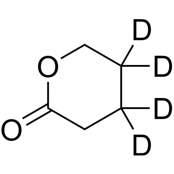 Tetrahydro-2H-pyran-2-one-d<sub>4</sub> Chemical Structure
