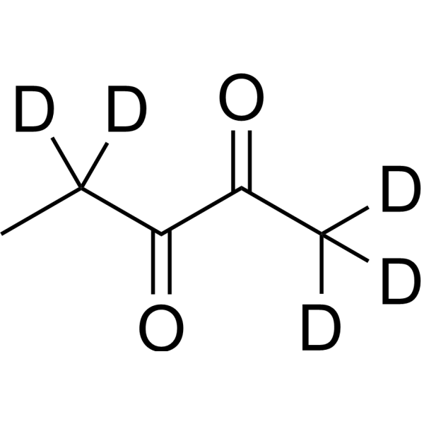2,3-Pentanedione-d<sub>5</sub> Chemical Structure