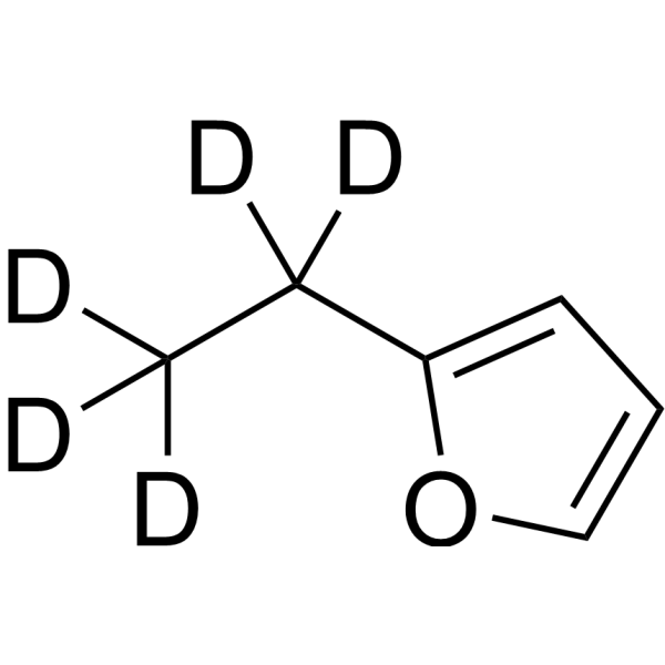 2-Ethylfuran-d<sub>5</sub> Chemical Structure