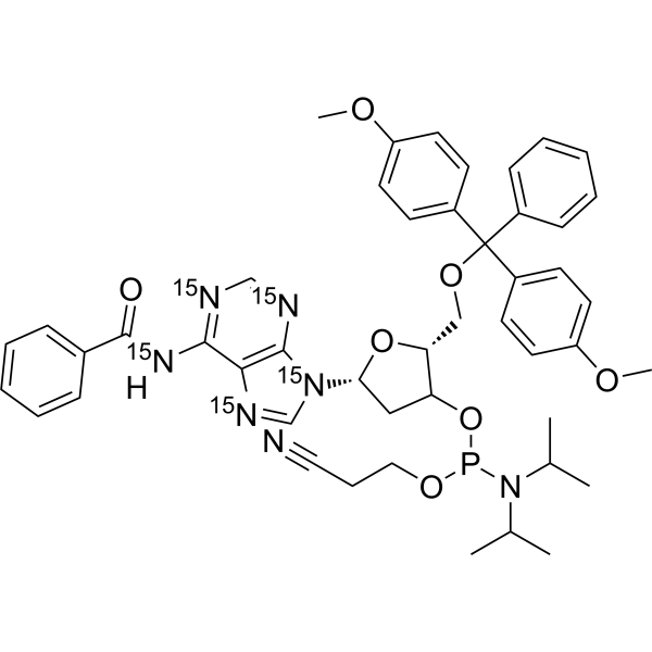 DMT-dA(bz) Phosphoramidite-15N<em>5</em>