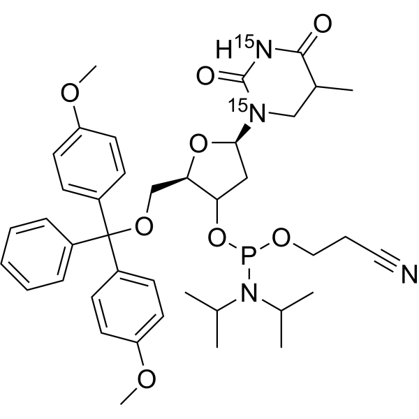 <em>DMT</em>-dT Phosphoramidite-15N2