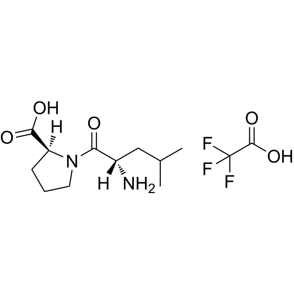 (S)-1-((S)-<em>2</em>-Amino-<em>4</em>-methylpentanoyl)pyrrolidine-<em>2</em>-carboxylic acid compound with <em>2</em>,<em>2</em>,<em>2</em>-trifluoroacetic acid (1:1)