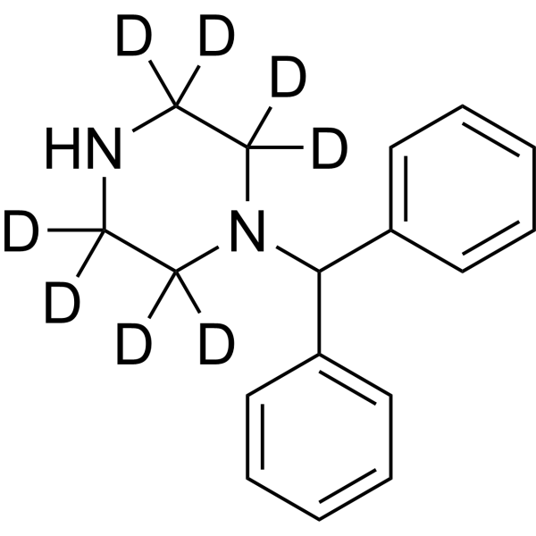1-Benzhydrylpiperazine-d<sub>8</sub> Chemical Structure