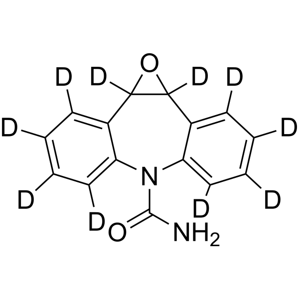 Carbamazepine 10,11 epoxide-d<sub>10</sub> Chemical Structure