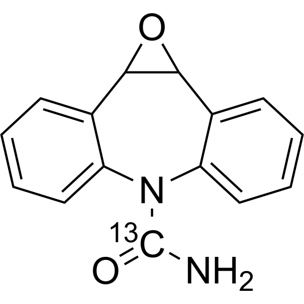 Carbamazepine 10,11-epoxide-<sup>13</sup>C-1 Chemical Structure