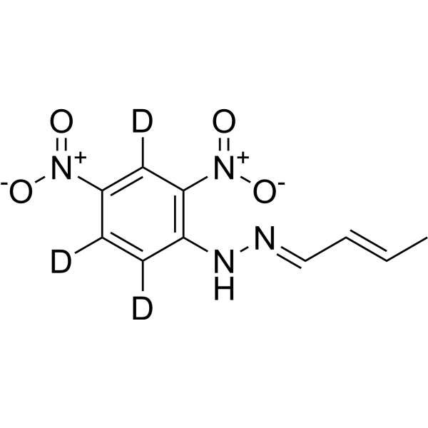 Crotonaldehyde 2,4-<em>dinitrophenylhydrazone</em>-d3
