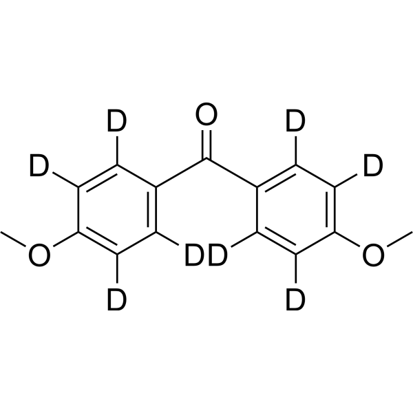 Bis(4-Methoxyphenyl)methanone-d<sub>8</sub> Chemical Structure
