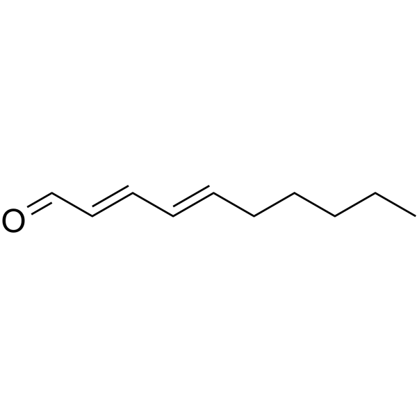 trans,trans-2,4-Decadienal Chemical Structure