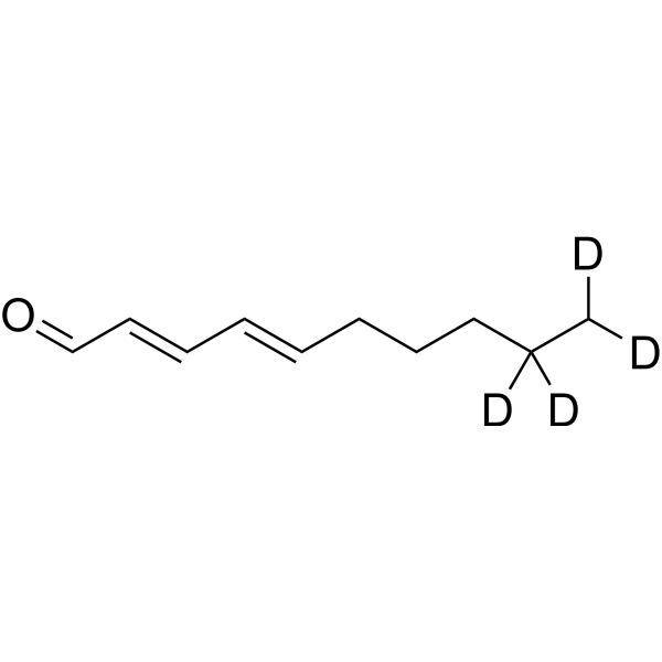 trans,trans-2,4-Decadienal-d<sub>4</sub> Chemical Structure
