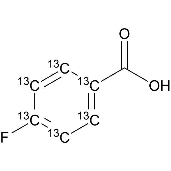 4-Fluorobenzoic acid-13C6 Chemical Structure