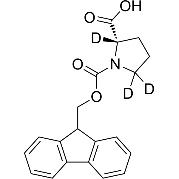 Fmoc-Pro-OH-d<sub>3</sub> Chemical Structure