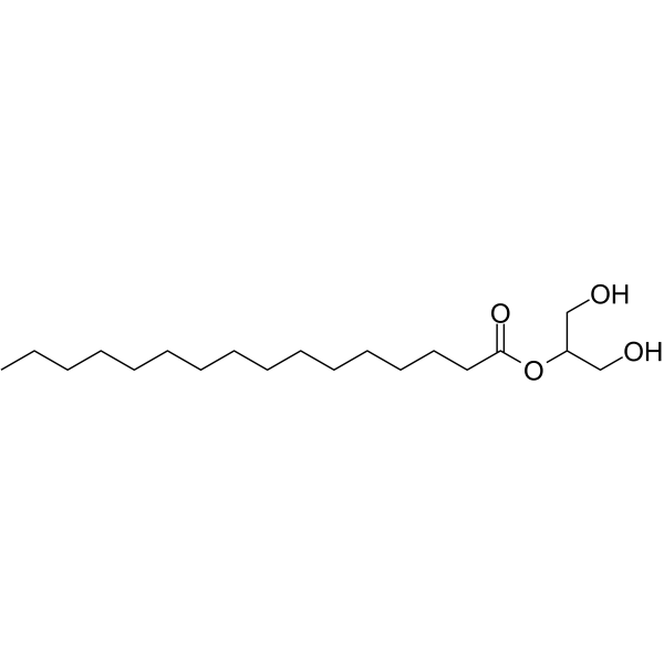 2-Palmitoylglycerol Chemical Structure