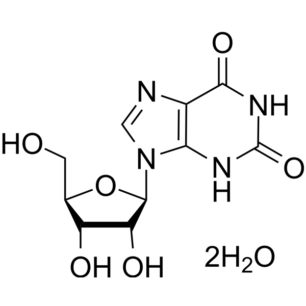 Xanthosine dihydrate Chemical Structure