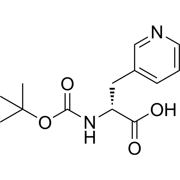 Boc-D-3-Pal-OH Chemical Structure