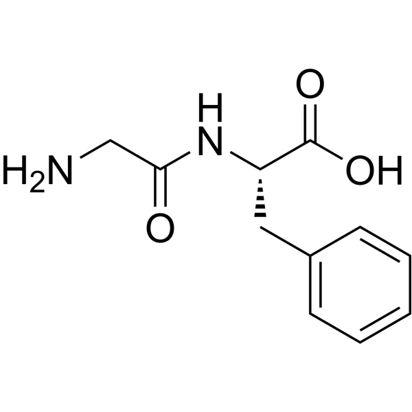 Glycyl-L-phenylalanine Chemical Structure