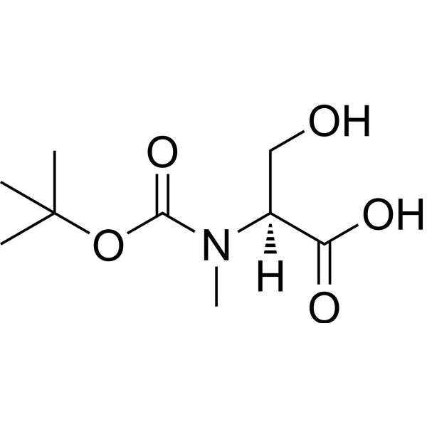 Boc-N-Me-Ser-OH Chemical Structure