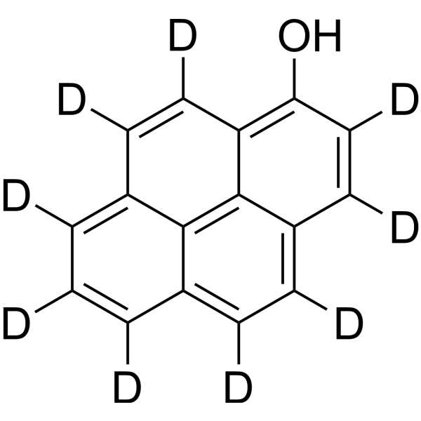 1-Hydroxypyrene-d<sub>9</sub> Chemical Structure