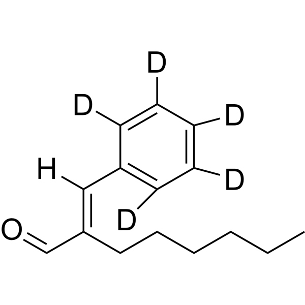 α-Hexylcinnamaldehyde-d<sub>5</sub> Chemical Structure