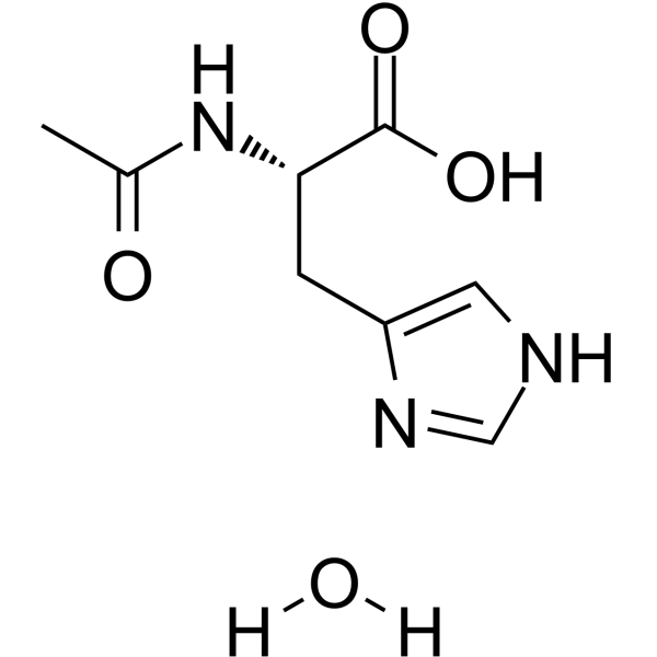 N-Acetyl-L-histidine monohydrate Chemical Structure