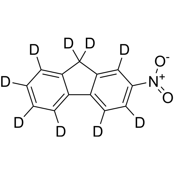 2-Nitro-9H-fluorene-d<sub>9</sub> Chemical Structure