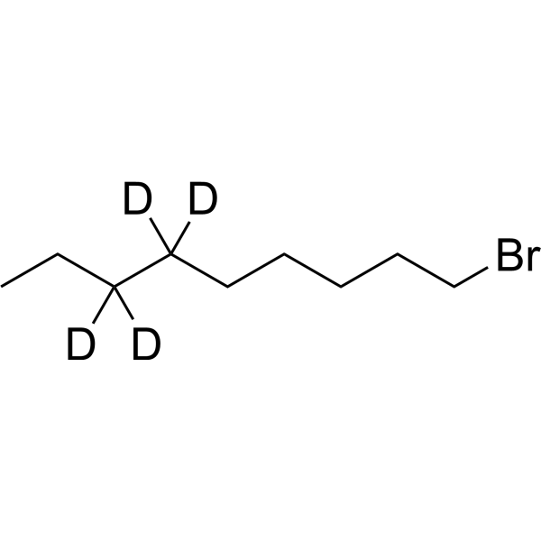 1-Bromononane-d<sub>4</sub> Chemical Structure